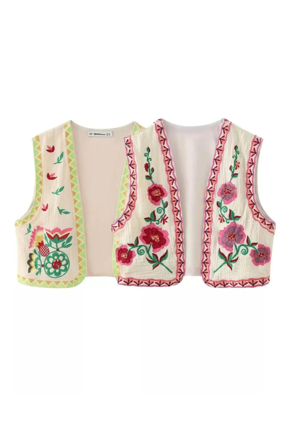 ' Zachary' Versatile Embroidered Vest Top
