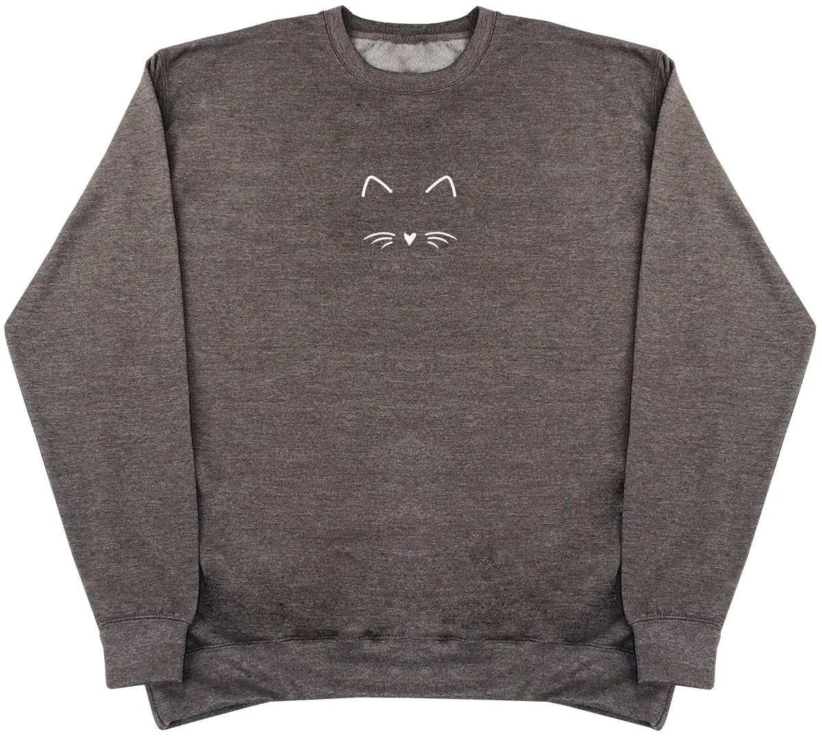 Cat Face - Kids Oversized Comfy Sweater