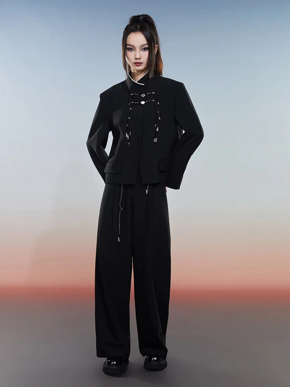 MUKZIN Black Short Versatile High-quality Suit Jacket