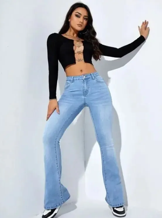 Women's Fashion Casual High Waist Slim-fit Stretch Trousers